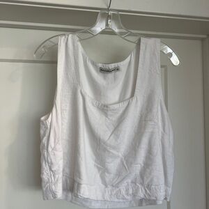 Abercrombie & Fitch White Linen Top
